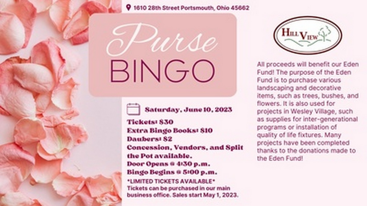 Purse Bingo Jun 10, 2023